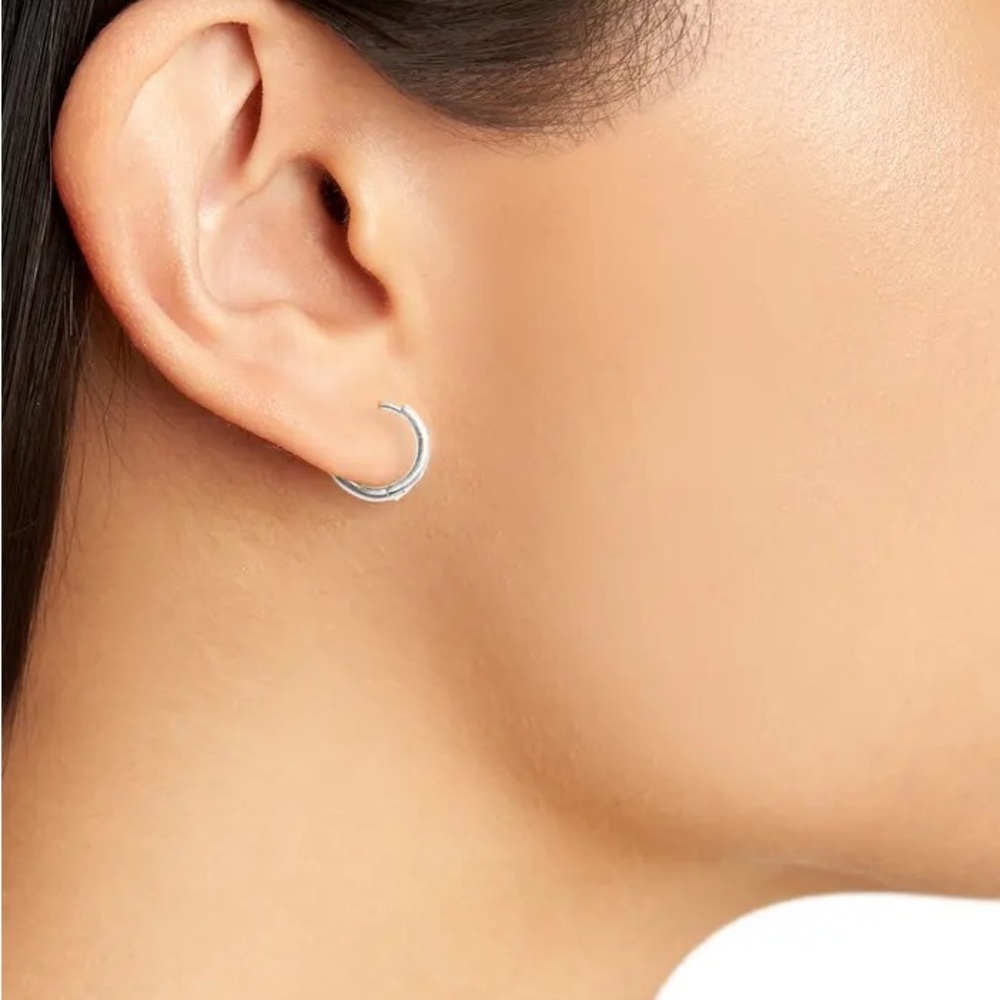 Madewell 3-Pack Beaded Huggie Hoop Earrings Set - Picture 4 of 4